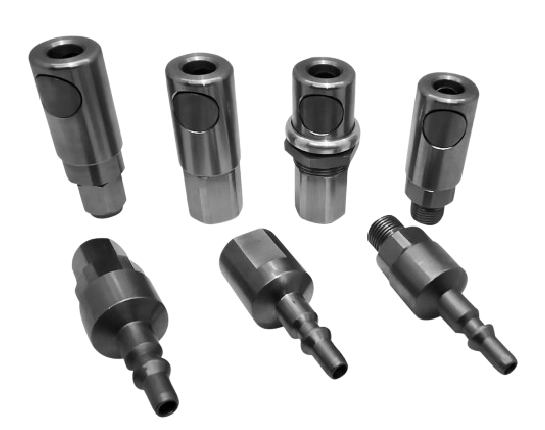 NIST Screw connectors with Check Valve, Nut and Nipple Barb